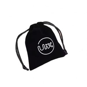 Sacs en velours personnalisés 7*9cm pour bijoux avec impression de logo, mini-sacs en velours gris de luxe avec cordon de serrage pour l'emballage de bijoux - Product Image 6