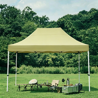 Tente de stand d'exposition pliable double Oxford imperméable pour publicité extérieure, auvent à quatre coins, parasol pour activités commerciales et événements.
