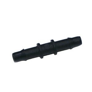 Resistente <span class=keywords><strong>a</strong></span> los rayos UV, negro, PP, 1/8 pulgadas, 3,2mm, púas, Unión de 2 vías, adaptador recto, espiga de manguera de plástico, accesorio de tubo de PP - Product Image 1
