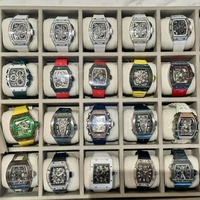Montre mécanique pour homme 2026 de luxe en titane, design ajouré, réserve de marche suffisante, avec échelle numérique et boîte