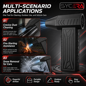 Souffleur d'air électrique <span class=keywords><strong>portable</strong></span>, ventilateur turbo 130000 tr/min, 8000 mAh rechargeable, OEM ODM, nettoyeur de poussière pour voiture, clavier, <span class=keywords><strong>PC</strong></span>, maison - Product Image 3