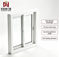 Fenêtre coulissante en PVC à isolation thermique, double vitrage, porte coulissante en PVC pour balcon, entrée résidentielle, entrepreneur