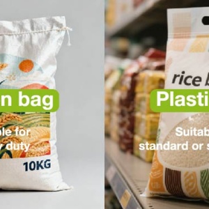 Custom Size and PrintingTraceable Woven Polypropylene Bags 25kg <b>Heavy</b> <b>Duty</b> <b>Sack</b> for Grain Soybeans Rice Flour Storage - Product Image 3
