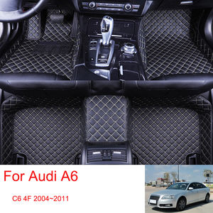 Alfombrilla de coche personalizada para volante a la izquierda, impermeable, duradera, para <span class=keywords><strong>Audi</strong></span> <span class=keywords><strong>A6</strong></span> C6 4F <span class=keywords><strong>2004</strong></span>~2011 - Product Image 3
