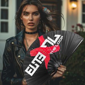 Hot <b>Sale</b> Large Bamboo Folding Hand Fan Custom Design Painted Model Decoration Fan for Souvenir and Business <b>Gift</b> - Product Image 2