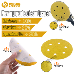 Dischi Abrasivi da 5 Pollici a 8 Fori, Durezza Media, Grana P60-P320, per Levigatrice Orbitale, Automotive e Legno, 50 Pezzi/Grana - Product Image 4