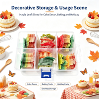 Boîte comestible en papier wafer pour gâteau, motifs floraux, boîte de rangement transparente, vente en gros directe d'usine, approvisionnement B2B en stock, décoration de gâteau