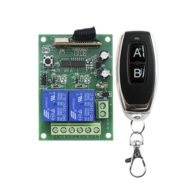 High Quality Universal Wireless Remote Control 433/315MHz Rolling Learning Fixed Code Metal Garage DC12V Automatic 100m Control