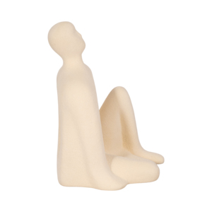 Statuetta Astratta Seduta, Scultura Moderna per Arredamento Casa, Bagno, Ufficio, Soggiorno, Decorazione per Mensole - Product Image 3
