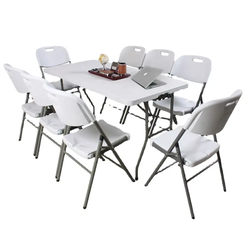 Tavolo pieghevole in plastica rettangolo Hangrui-ideale per uso esterno e ora in vendita
