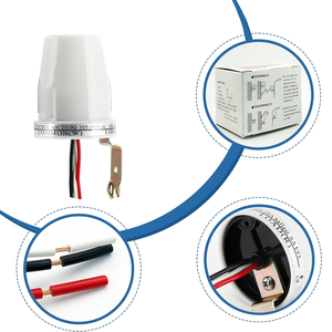Interruptor de Luz Fotoeléctrico Automático para Exteriores CNRIYA, Control de Luz de Calle Ajustable, Clasificación IP54, Rango de Detección de 50 m, Potencia <1.2W - Product Image 3