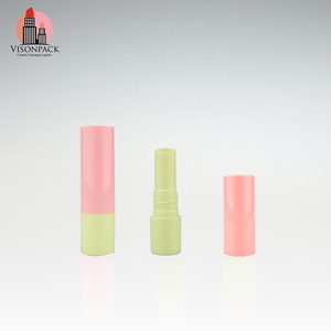 Phổ biến đặt hàng số lượng lớn đồng bằng Lip Balm Chai Xi lanh son môi trường hợp giá hai tone hai màu sắc giá rẻ Lip Cream Ống bao bì vòng - Product Image 4