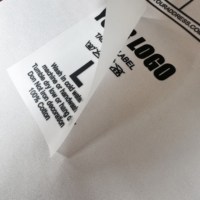 Étiquette de cou DTF à décoller facilement, résistante à plus de 300 lavages, pour le branding de vêtements, les patchs et l'impression par transfert