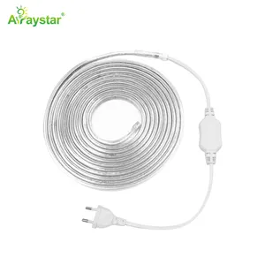 Silicone 110v 220v AC high voltage 2835 led strip set 50m white no voltage drop IP65 waterproof led flexible strip kits