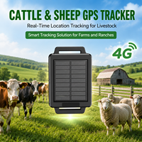Rastreador de Ganado y Ovejas con GPS LBS 4G de Posicionamiento Preciso, Portátil, Resistente al Agua IP67, Seguimiento en Tiempo Real, Control Remoto Adecuado