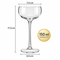 150Ml Ultradunne Glazen Direct Fabriek Vintage Glazen Bekers Groothandel Drinkbeker Beker Wijnglas Wijn Nick En Nora Glas