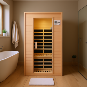 Sauna Interior de Infrarrojos Lejanos para Dos Personas, con Techo Integrado, Modelo Hemlock - Product Image 2