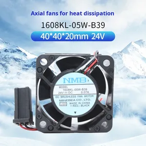<span class=keywords><strong>Minebea</strong></span> <span class=keywords><strong>NMB</strong></span> 4020 Fanuc พัดลม0.07A 24V ลูกบอลไฟฟ้าพลาสติก ODM ปรับแต่งได้40มม. เส้นผ่าศูนย์กลาง6500rpm 1608KL-05W-B39 - Product Image 3