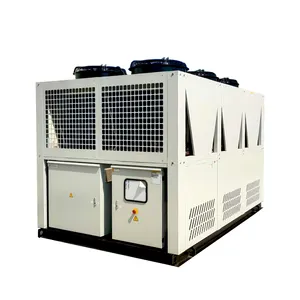 Plastic molding extruder chilled water 100Ton 300kW Air cooled screw water chiller refrigerator