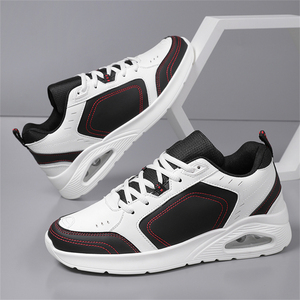 Zapatillas Deportivas Transpirables de Cuero Sintético con Amortiguación Visible para Absorción de Impactos, Ligeras y Cómodas para Caminar a Diario - Product Image 4