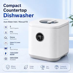 Lavavajillas Portátil de Sobremesa con Entrada de Agua Semiautomática, 5 Modos de Limpieza, Secado con Aire Caliente y Esterilización - Product Image 6