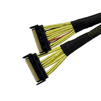 Câble Riser PCIe 6.0 16X CEM vers MCIO 8X *2 PORTS + PH3.0 4P CEM Empilable Mono-couche