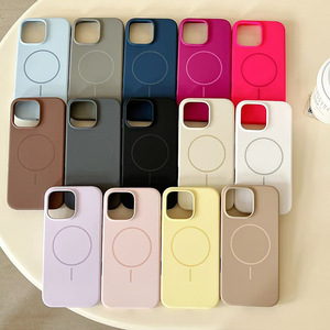 Stile moderno colorato in Silicone liquido custodia per telefono di personalizzazione magnetico Wireless ricarica Anti-goccia Cover del telefono per iPhone 17 - Product Image 6