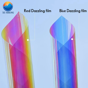 <span class=keywords><strong>Film</strong></span> décoratif <span class=keywords><strong>en</strong></span> <span class=keywords><strong>arc</strong></span>-<span class=keywords><strong>en</strong></span>-<span class=keywords><strong>ciel</strong></span> sous forme de dichroïque, irisé, matériau PET écologique pour fenêtre - Product Image 2