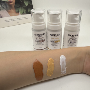 Loción de protección <span class=keywords><strong>solar</strong></span> teñida orgánica de etiqueta privada, crema de óxido de zinc mineral <span class=keywords><strong>para</strong></span> <span class=keywords><strong>piel</strong></span> sensible grasa <span class=keywords><strong>y</strong></span> <span class=keywords><strong>seca</strong></span>, <span class=keywords><strong>protector</strong></span> <span class=keywords><strong>solar</strong></span> facial SPF 40 - Product Image 2