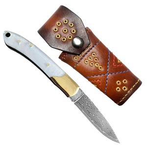 High Quality Folding <strong>Knives</strong> Factory Sale Customized Sharp Blade Damascus Steel Hiking <strong>Knives</strong> - Product Image 6