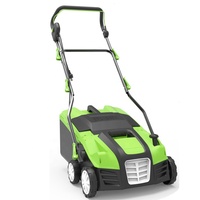 VERTAK-máquina eléctrica de jardín 2 en 1, 1800W, escarificador y aireador de césped con empuje manual