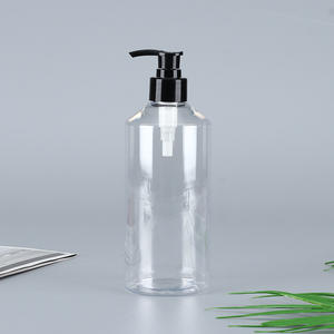 ขวดพลาสติกใสทรงกลมขนาด 500 มล. 16.9 ออนซ์ พร้อมหัวปั๊มสำหรับแชมพู ครีมอาบน้ำ บรรจุภัณฑ์แบบกำหนดเอง ขายส่ง - Product Image 2