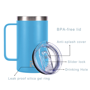 Tasse de fête des pères, cadeau d'affaires, Logo personnalisé, tasse de voyage isolée en acier inoxydable sans déversement - Product Image 5