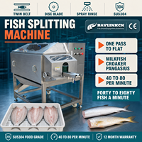 Usine d'Exportation Fendeuse de Poisson Acier Inoxydable 304 Pour Poissons de 200 à 3000 g pour Chanos Découpe du Poisson