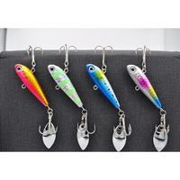 Leurres artificiels durs en métal de 20g, 30g, 40g avec paillettes rotatives et émerillon à roulement pour la pêche au saumon, au poisson-serpent en lac