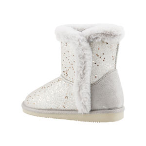 Sepatu Bayi Musim Dingin Motif Bintang Emas Sepatu Bot Salju Anak-anak Sepatu Bot Bulu Datar Faux Suede - Product Image 5