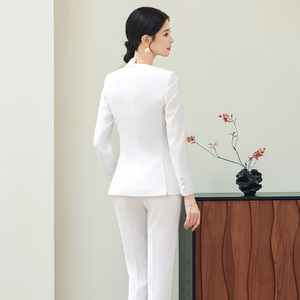 Women's Suit Set Solid Color Polyester Fiber Professional Business Banquet Wear Spring Casual Style - Product Image 4