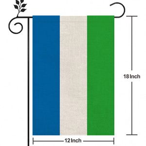 Bandera de Sierra Leona para Exteriores, Material de Lino de Alta Calidad, 12*18 Pulgadas, Más Estilos para Elegir - Product Image 2