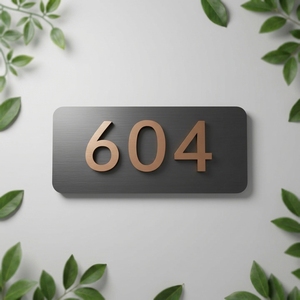 <span class=keywords><strong>Plaque</strong></span> de porte en acrylique pour hôtel, appartement, numéro de chambre, logo personnalisé, signalétique imperméable pour portes - Product Image 2
