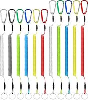 Longe de sécurité pour outil élastique en acier inoxydable robuste accessoires de pêche à corde rétractable pour la position de la rivière