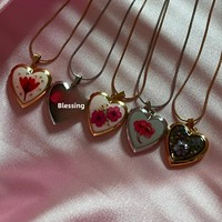 YIMEILI & Vintage – Breloques ouvrables en cuivre plaqué or pour photos, pendentifs médaillons en émail en forme de fleur pour bijoux DIY