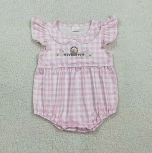 Ropa Ecológica para Bebés Recién Nacidos, Rompers con Flores Coloridas y Mangas Cortas con Volantes - Product Image 2