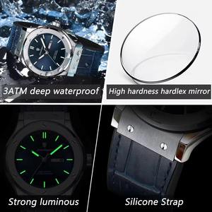 Drioshipping Bracelet en cuir Montres pour hommes Montre à quartz étanche Date Montres de sport - Product Image 6