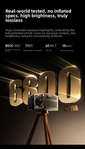 Proyector Láser Yinzam C5 Boundless Master 4K UHD 6800CVIA con Enfoque Automático y Corrección Trapezoidal, WiFi 7, 1T ROM, Sonido <span class=keywords><strong>JBL</strong></span> 2.1, HDR10, Cine en Casa - Product Image 4