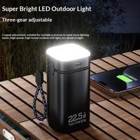 Nouvelle batterie externe 22,5 W à charge ultra-rapide en plastique 20000 mAh, idéale pour les situations d'urgence, le camping, avec câble intégré, personnalisable