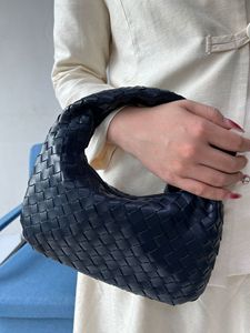 Bolso de hombro tejido para <span class=keywords><strong>mujer</strong></span>, bolso de mano de cuero PU, bolso de mano tejido grande, bolso para axilas - Product Image 6