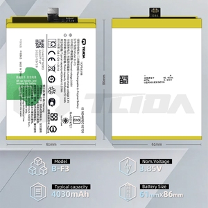 แบตเตอรี่โทรศัพท์มือถือแบบชาร์จได้ Li-Ion ของโรงงาน TLIDA ปี 2024 สำหรับรุ่น <span class=keywords><strong>vivo</strong></span> <span class=keywords><strong>B</strong></span>-G7/<span class=keywords><strong>B</strong></span>-O5/<span class=keywords><strong>B</strong></span>-S7/<span class=keywords><strong>B</strong></span>-S2/<span class=keywords><strong>B</strong></span>-S1/<span class=keywords><strong>B</strong></span>-G5/<span class=keywords><strong>B</strong></span>-<span class=keywords><strong>F3</strong></span> รุ่น 3A มีสินค้าในสต็อก - Product Image 5