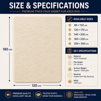 Tapis de salle de bain de luxe moderne en fausse fourrure de lapin, à poils coupés, antidérapant, absorbant, doux, réversible, sans perte de poils, pour hôtel et maison