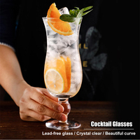 Haute qualité personnalisé imprimé Logo 16oz blanc clair grande bière jus ouragan verre verres à cocktail pour hôtel Restaurants fête