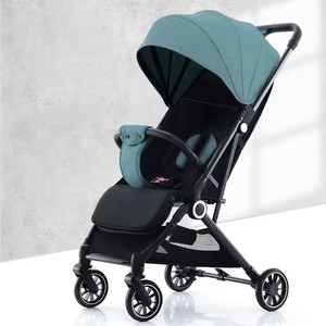 Poussette Bébé 4 en 1 Simple, Pliable, Portable, avec Positions Assise et Allongée, Landau <span class=keywords><strong>Parapluie</strong></span> et Chariot de Transport - Product Image 1